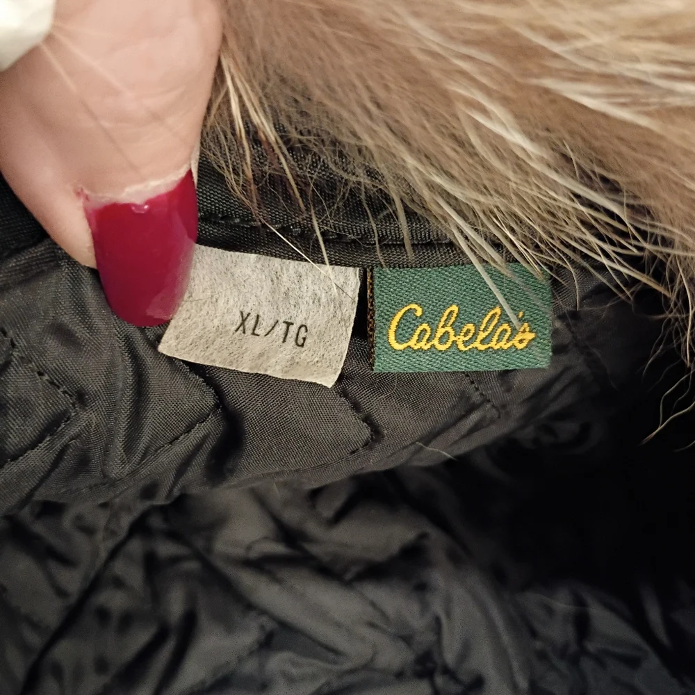 CABELAS SZ XL CROWN CAP GENUINE COYOTE LEATHER COVER CANADIAN TAPPER HAT - Picture 10 of 10